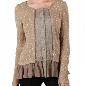 A’Reve Dotted Cardigan